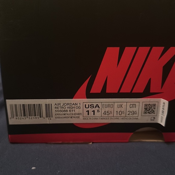 Jordan 1 high Bordeaux’s - Picture 2 of 2